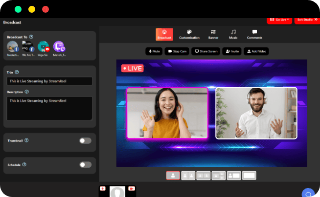 Live stream example